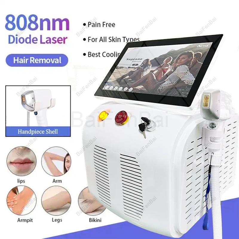 

3000w depilation beauty equipment ice titanium device 808 755 1064 nm diode laser hair removal machine