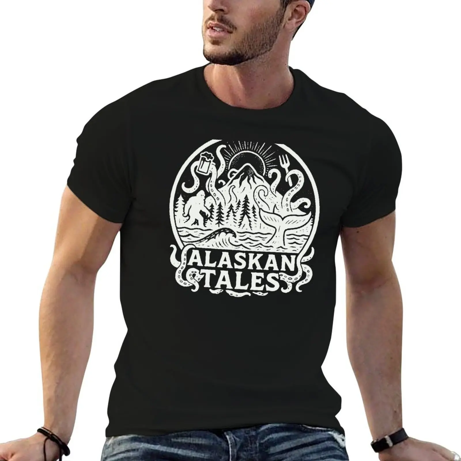 

Alaskan Tales T-Shirt t shirts with prints t shirt men 100% cotton luxury brand T-Shirt