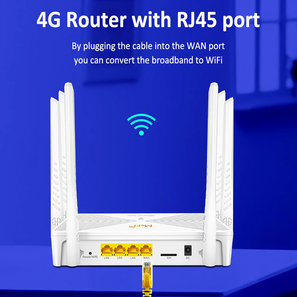 Беспроводной маршрутизатор TIANJIE R300 4G LTE — портативное интернет- SIM-устройство для дома, офиса, автофургона |   Поддержка 32 пользователя и глобальная сеть Cat4
