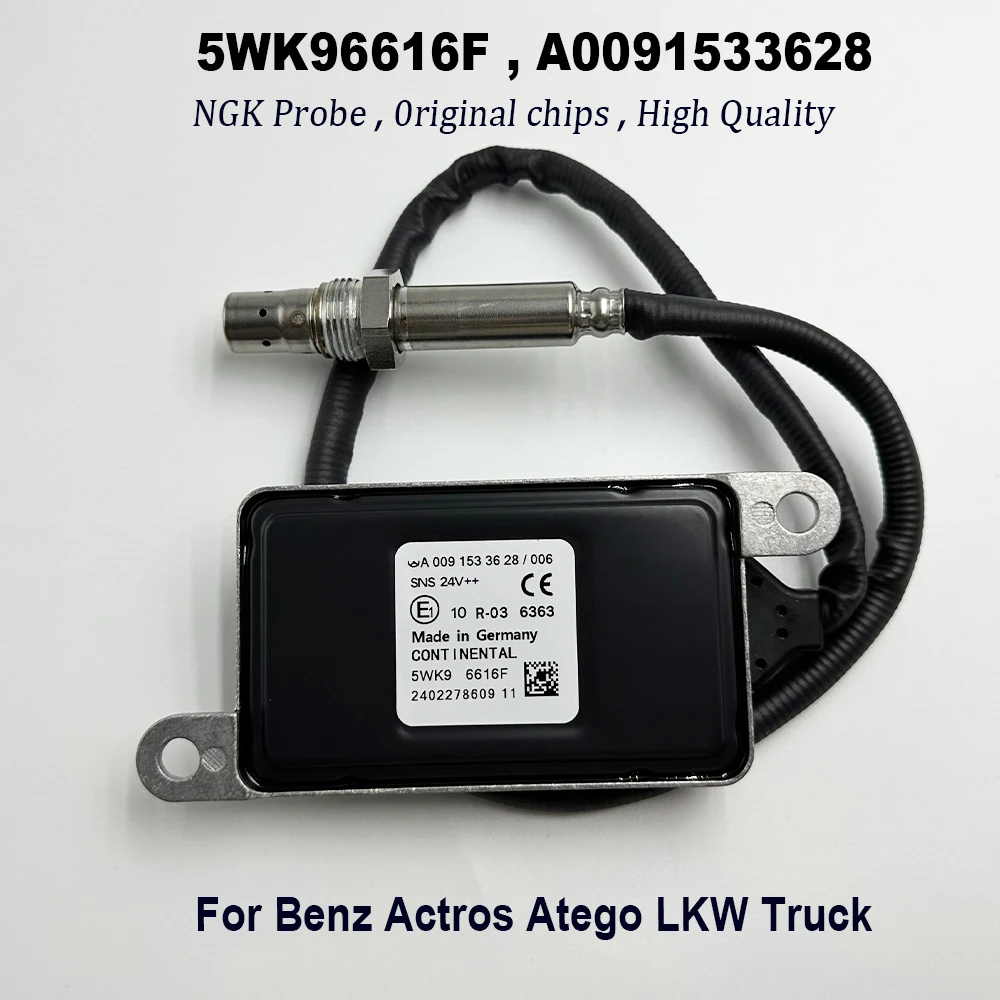 5WK96616F A0091533628 5WK96616D High Quality Chip For NGK Probe Nitrogen Nox Oxygen Sensor For Benz Actros Atego LKW Truck