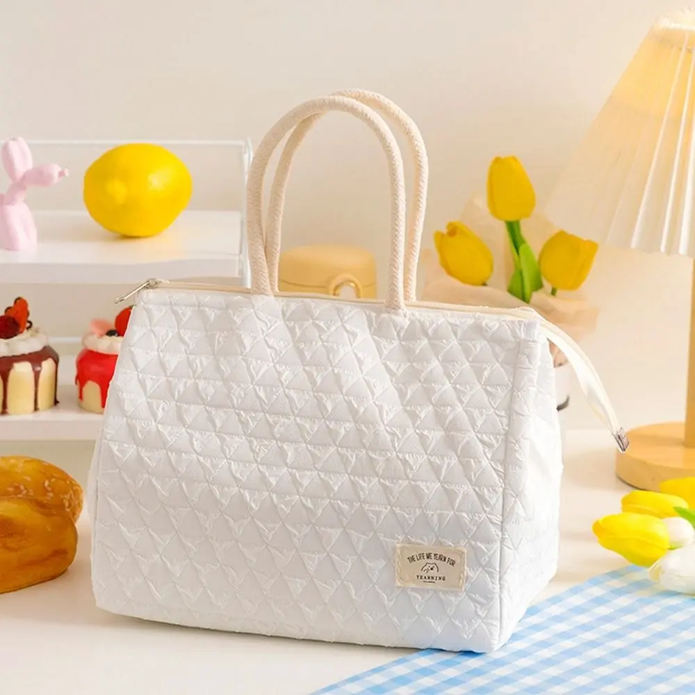 

Cute Portable Handbag Food Drink Cooler Bag Nylon Meal Bag Picnic Bag Grocery Bag Tote Bag Lunch Organizer Lunch Bag Lunch Box