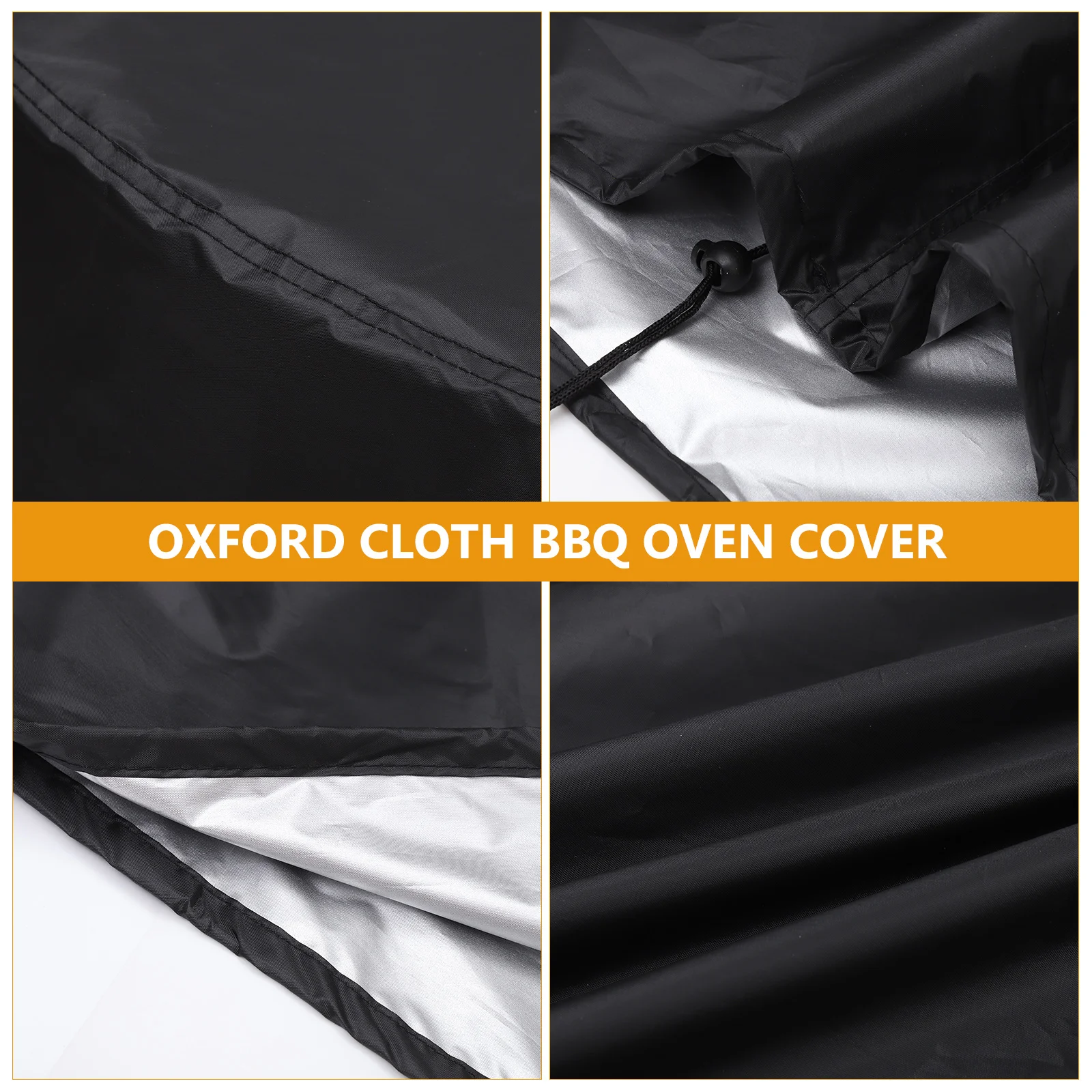 

Portable Bbq Grill Cover Outdoor Fire Pit Hood Weatherproof Windproof Uv Resistant Lightweight Large Size For Garden Camping