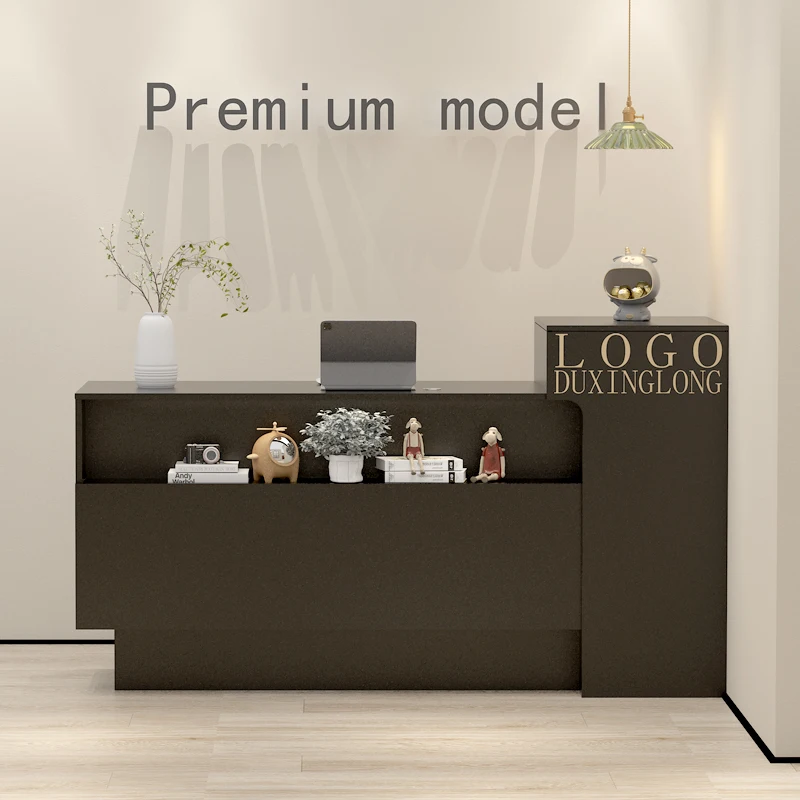 

Trendy Italian Reception Desk Counter Decorations Nordic Aesthetic Reception Desk Counter Luxury Modern Commercial Furniture