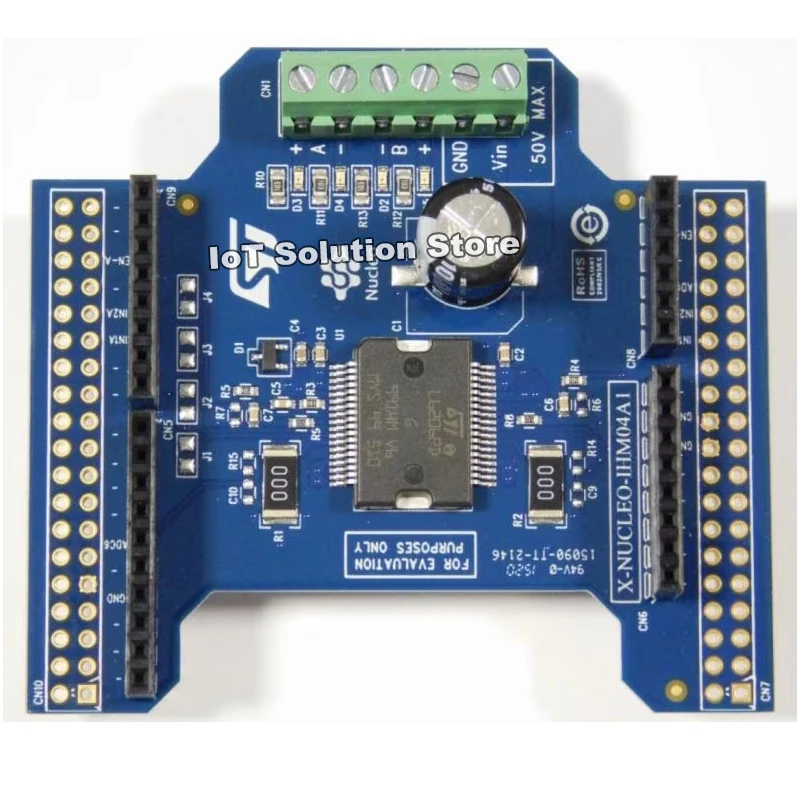 X-NUCLEO-IHM04A1 Dual brush DC motor driver expansion board based on L6206 for STM32 Nucleo