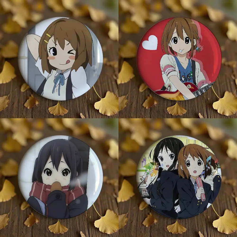 K-on Enamel Pins Handmade Round Brooch L Killer Yagami Light Cosplay Badge Backpacks Jewelry Gifts