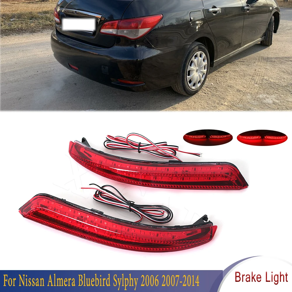 

Left Right LED Brake Lamp Stop Brake Light Rear Bumper Warning Fog Light For Nissan Almera Bluebird Sylphy 2006 2007-2014