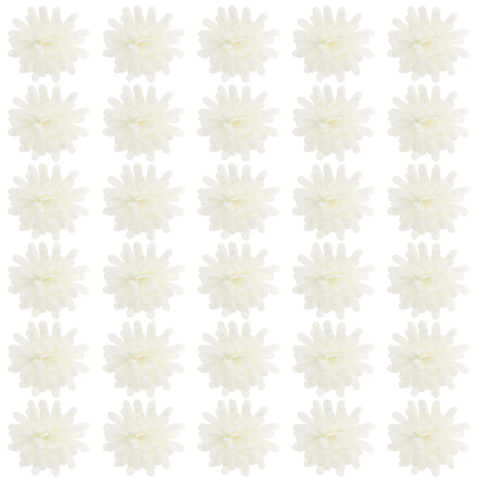 

100 шт. искусственных хризантем из полиэтилена для ароматерапии, цветы-диффузоры для дома, офиса, ванной комнаты, декора стола, мини-диффузор для эфирных масел