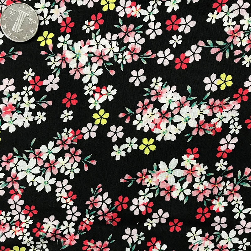 Floral Printed Poplin Fabric, 100% Cotton, Small Floral, DIY Clothing, Dress Shirt, Handmade Sewing, Quilting