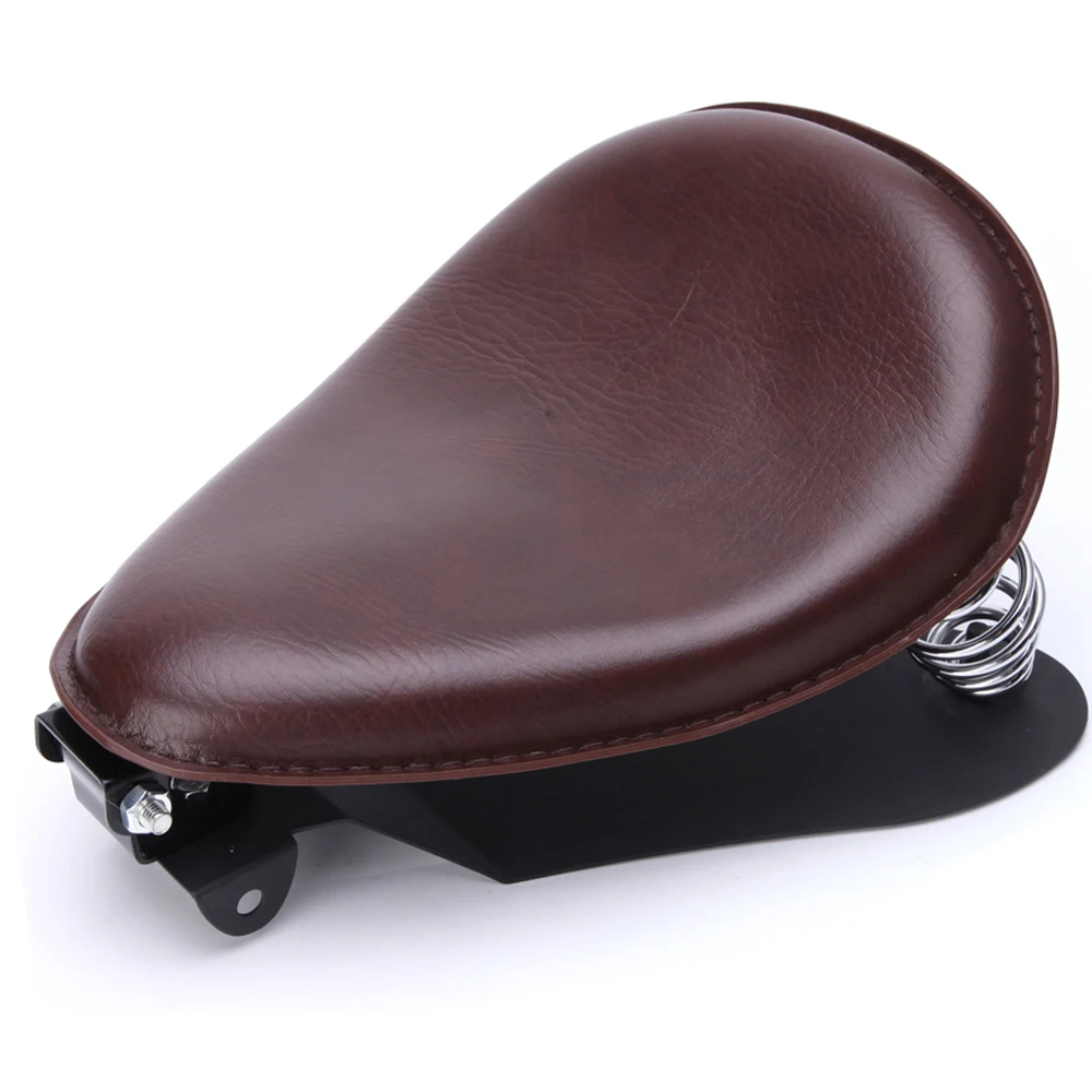 Universele Moto Bobber Motorcycle Solo Seat Chopper Zadel Vintage Kussen Onderdelen Voor Harley Davidson Iron 883 Sportster Softail