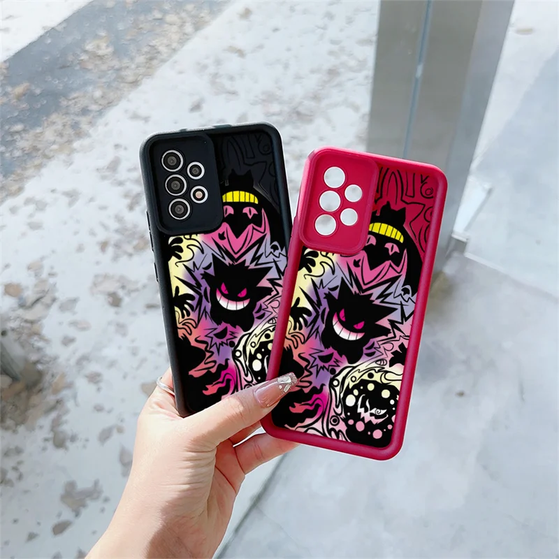 Casing Ponsel untuk Google Pixel 9 8 7 8A 7A Pro XL 9Pro 7Pro 8Pro 9ProXL Sampul Pokemon Gengar Silikon Lembut Pelindung Lensa Fundas
