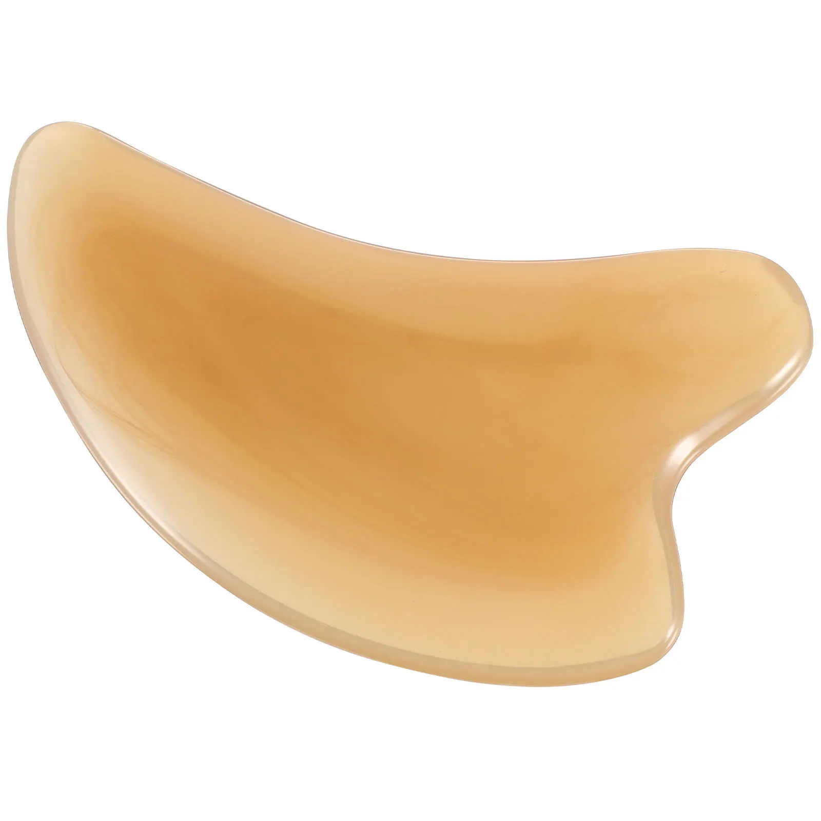 Ox Horn Gua Sha Board أداة تدليك كشط سطح أملس للوجه والرقبة علاج الجسم تعزيز لون البشرة مرونة غوا شا
