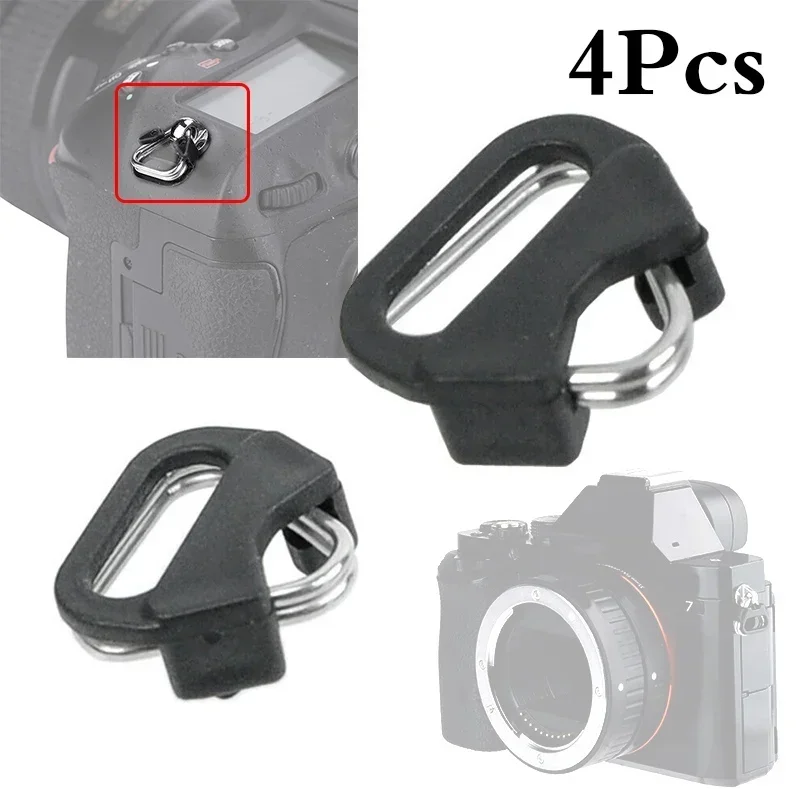 4pcs Belt Hook Triangular Split Rings Replacement For Camera Shoulder Strap Camera Back Belt Strap Buckle Accessories