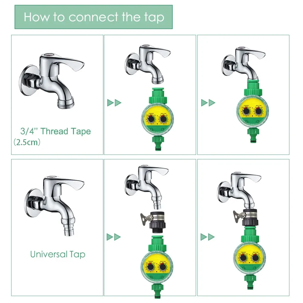 Green Outdoor Plastic Garden Electronic Automatic Watering Hose Irrigation Timer Faucet Water Hose New upgraded version