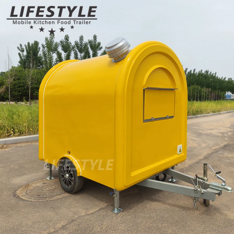 Carros De Comida امتياز مستدير لتقديم الطعام مقطورة صغيرة متنقلة عربة الوجبات السريعة شاحنة طعام Remorque مع معدات مطبخ كاملة