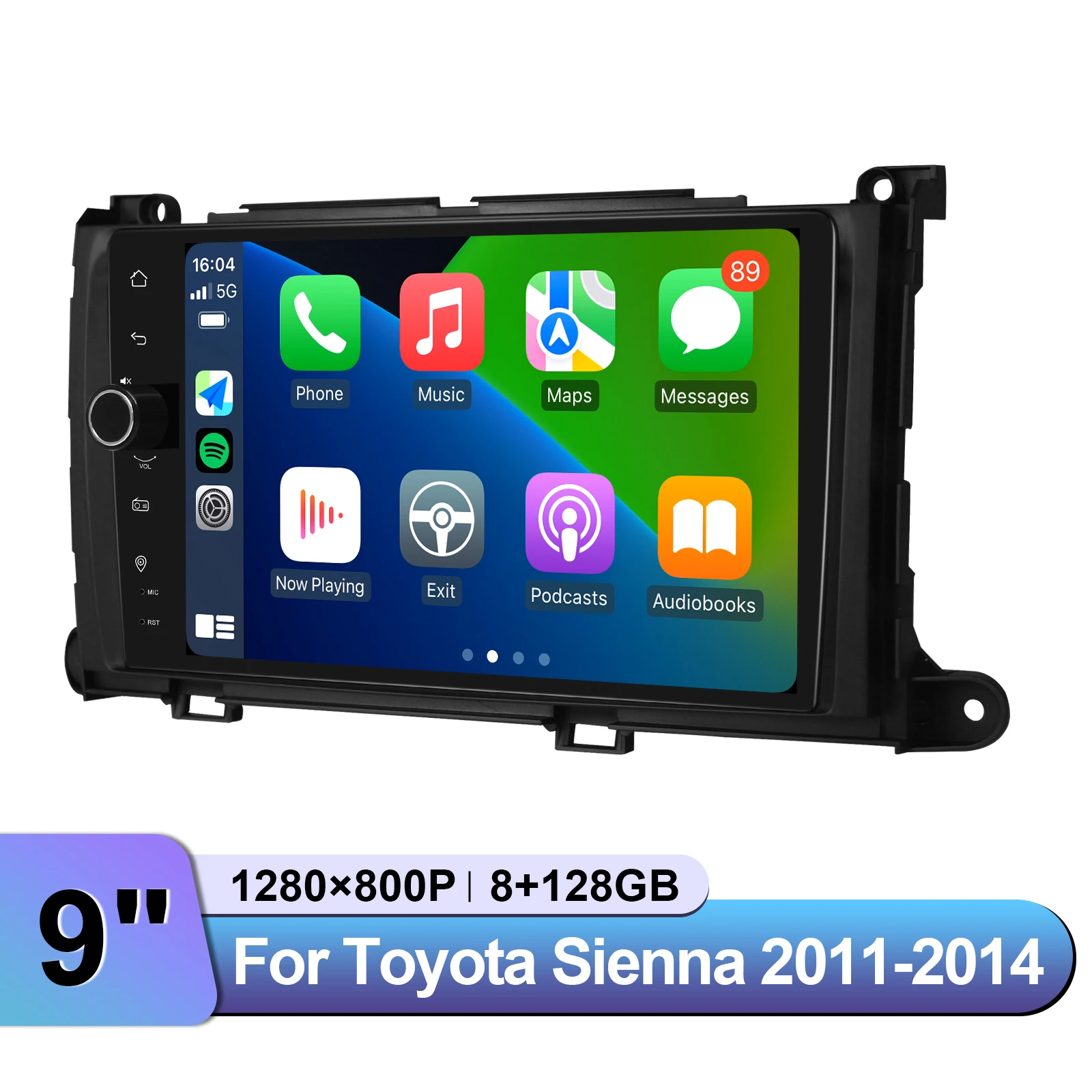 JOYING 9 "متعدد اللغات ستيريو سيارة أندرويد لتويوتا سيينا 2011-2014 مشغل وسائط متعددة إبقاء التحكم في عجلة القيادة/JBL Amp