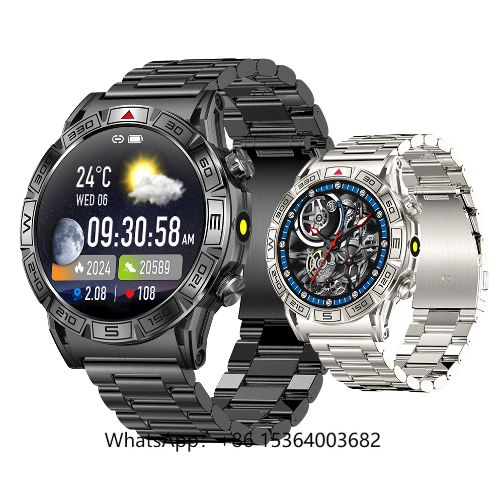 

TJXL-2024 Montre Connecte Smart Watch 1.43Inch Amoled Screen Bt Call Blood Oxygen for Men Outdoor Waterproof Kc80 Smartwatch