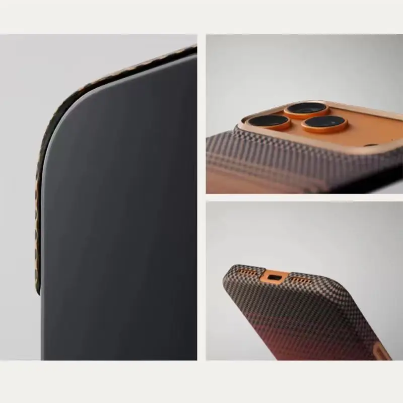 Etui PITAKA do iPhone'a 17 Air z kevlaru, z obsługą ładowania bezprzewodowego, tylna obudowa do IPHONE 17 AIR — zdjęcie produktu 2