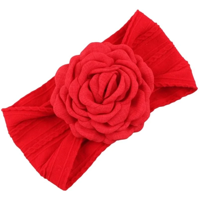 

G2TC Детский головной уст кожа дружелюбный цветочный шарм мягкий жаккардовый нейлон