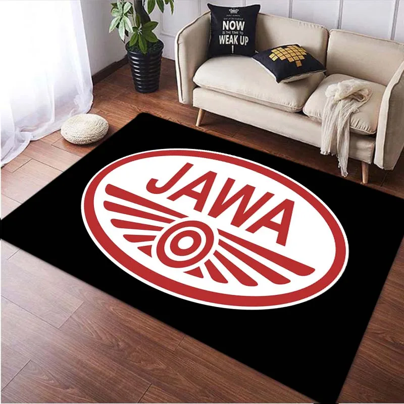 Java Motorcycle Icon Print Bedroom, Living Room, Square Carpet Floor Mat  carpets for living room rugs for bedroom carpet rug