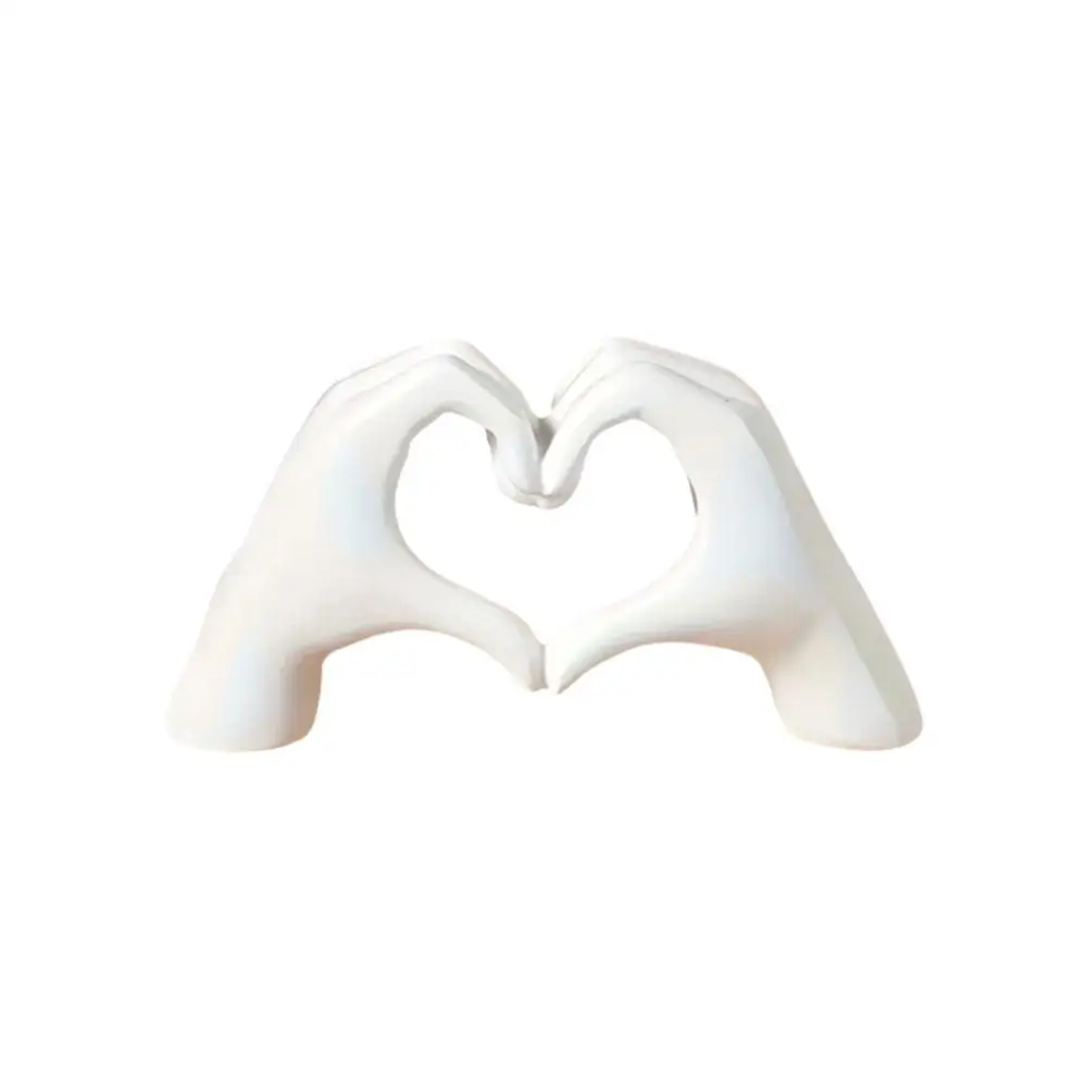 1 pz Decorazione Gesto, Statua Dito Cuore Decorazione Moderna Ornamento Arte Scultura Casa Dito a forma di Cuore Personalizzato Gestu S5h1