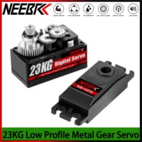 NEEBRC 23KG Low Profile High Torque Metal Gear Short Body Digital Servo for 1/8 1/10 RC Car Axial Scx10 TRX Crawler Accessories