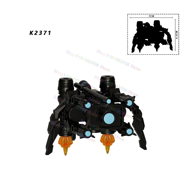

K2371 MOC Cartoon Series Sound Toilet Man Action Figures Creativr Bricks Accessoreis Building Blocks Children's Toys Gifts