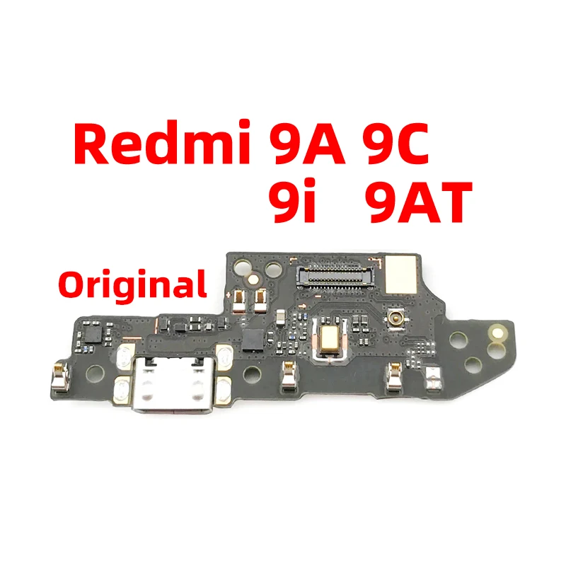 Original For xiaomi Redmi 9 9A 9C 9i 9AT Dock Connector USB Charger Charging Port Flex Cable Board Replacement