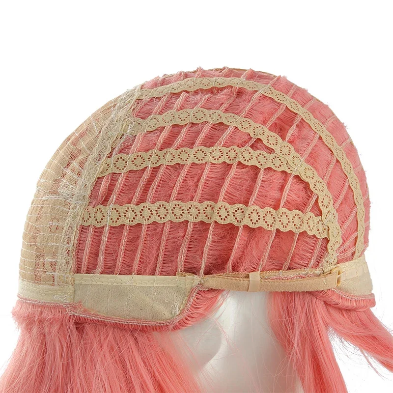 Peluca de cabello sintético para Cosplay, resistente al calor cabellera, Color rosa y naranja, juego Honkai Star Rail Jiaoqiu, correo electrónico