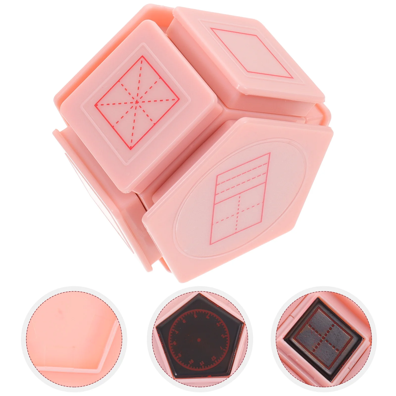 Children's Learning Chapter Hand Stamps for Kids Seven-in-one Postage Ink Portable Abs Educational Toddler