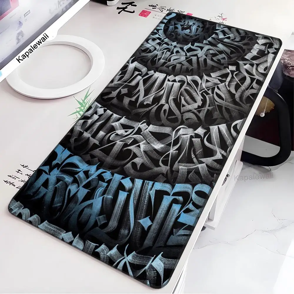 Imagem -06 - Grande Art Graffiti Mouse Pad Pokras Lampas Tapetes de Mesa Acessórios para Jogos Tapete Antiderrapante Laptop Tapetes Macios Computador