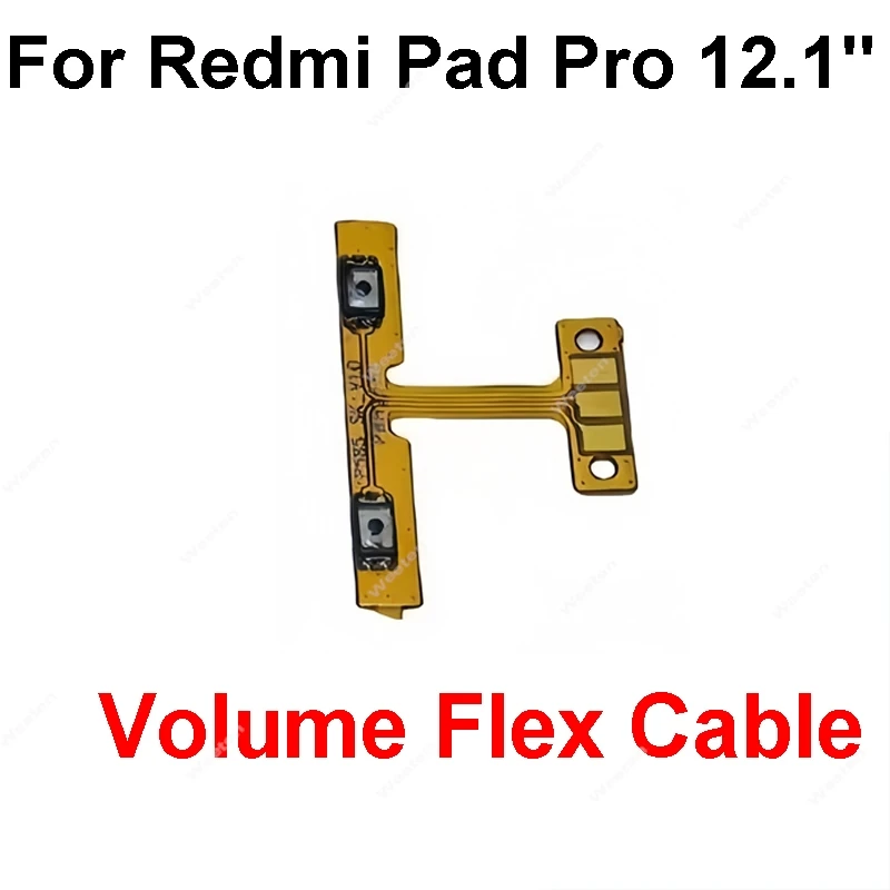 Volume Up/down Side Button Flex Cable For Xiaomi Redmi Pad SE Pro 22081283G Power Key Switch Button Flex Ribbon Repair Parts