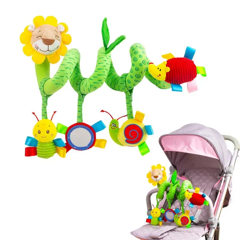 

Спиральная игрушка для детской кроватки, прочная спиральная детская игрушка для игры или обертывания, для родителей и детей, компаньон для путешествий, симпатичное животное