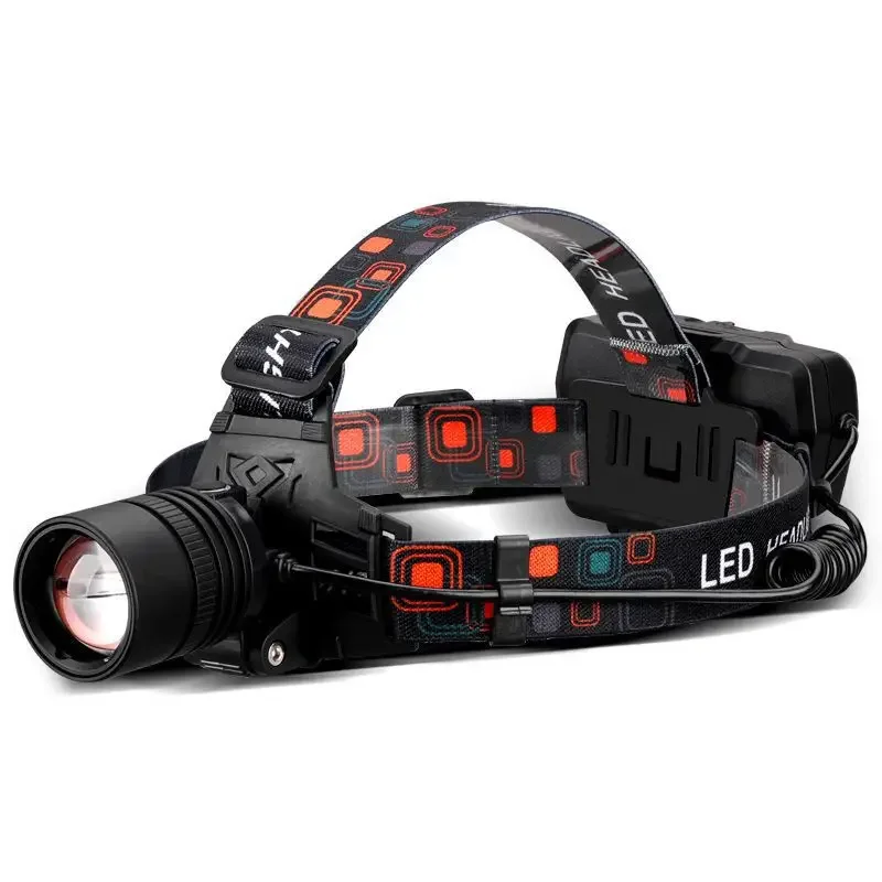 Most Powerful XHP50 Led Headlamp High LM Head Lamp USB Rechargeable Headlight Waterproof Zooma Fishing Light Use 18650 Battery