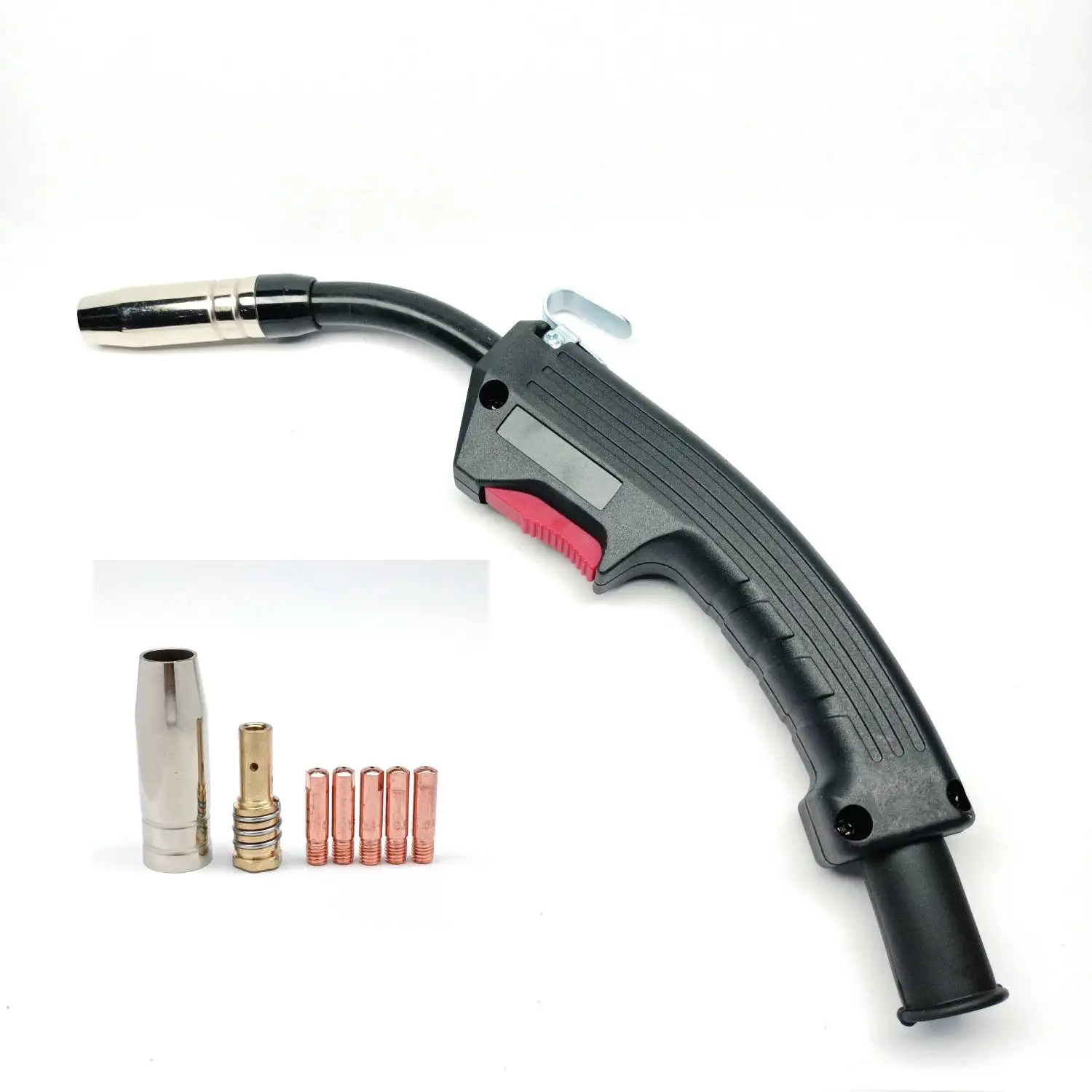 14AK MIG Gun MAG Gasless Welding Torch Welder Head Swan Goose Neck Flux Cored Gas Valve Integrated Free 15AK Nozzle Tip Holder