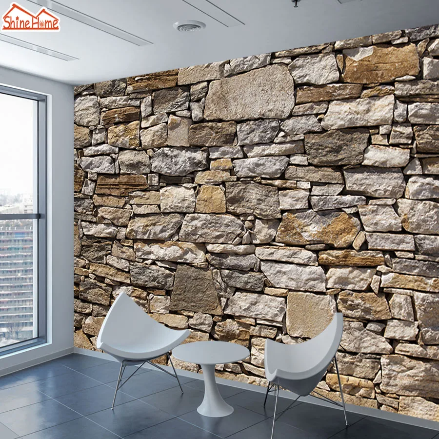 

Removable Peel and Stick Custom Accepted Wallpapers for Living Room Brick Stone Contact Wall Papers Home Decor Sofa Mural Rolls