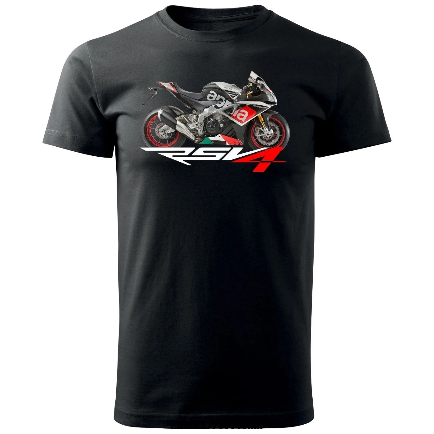 Italy RSV4 Motorcycle Fans Gifts T-Shirt 100% Cotton O-Neck Short Sleeve Summer Casual Mens T-shirt Rider Streetwear