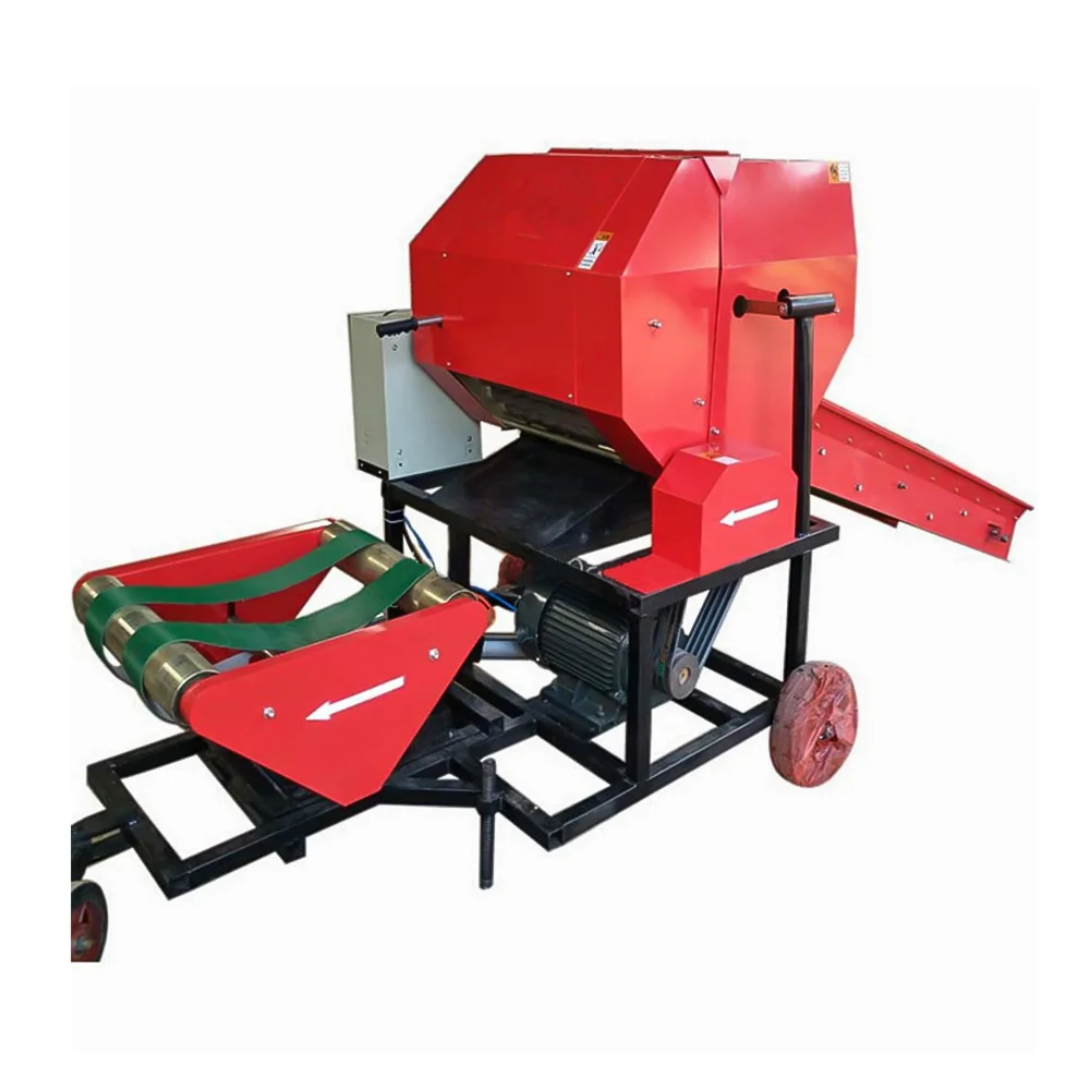 Agricultural Feed Crushing And Baling Machine Automatic Green Storage Forage Corn Straw Crushing And Baling Wrapping Machine