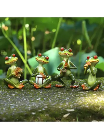 Frog Animal Home Decoration Living Room Desktop Garden Resin Crafts