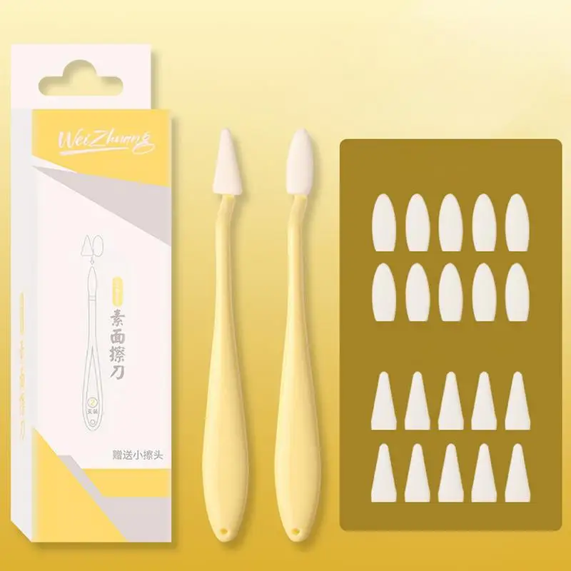 Kuas lukis arang penghapus untuk luar ruangan, pena spons pencampuran untuk menggambar ergonomis serbaguna