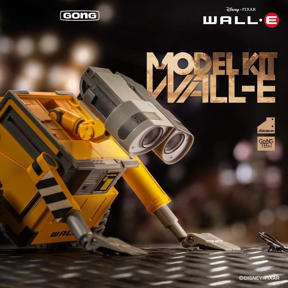 In Stock Original GONG Disney WALL·E Assembly Model Kit 15cm Cute Robot WALL·E Action Figures Toy Gift Collection
