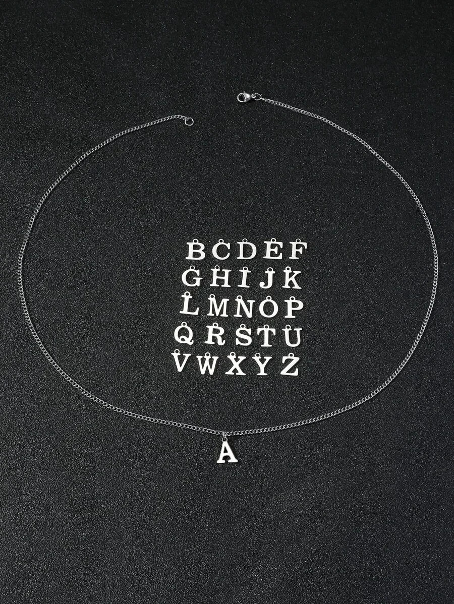 

Personalized Alphabet Letter Pendant Necklace For Adults Daily Wear