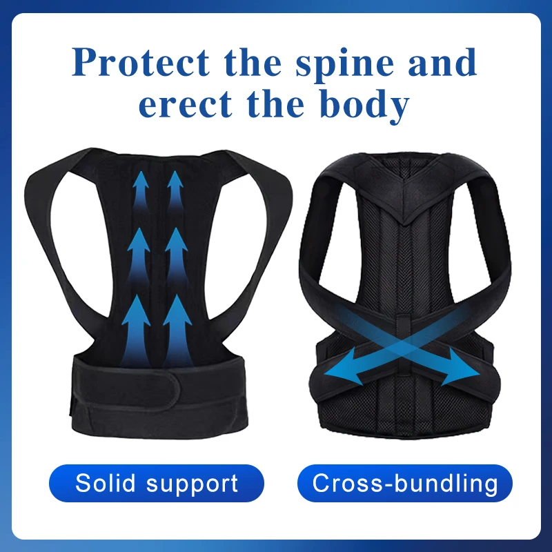 Back brace Posture Corrector Shoulder Support Belt Upper and Lower Back Pain Relief Improve Spine Clavicle Brace Posture Vest