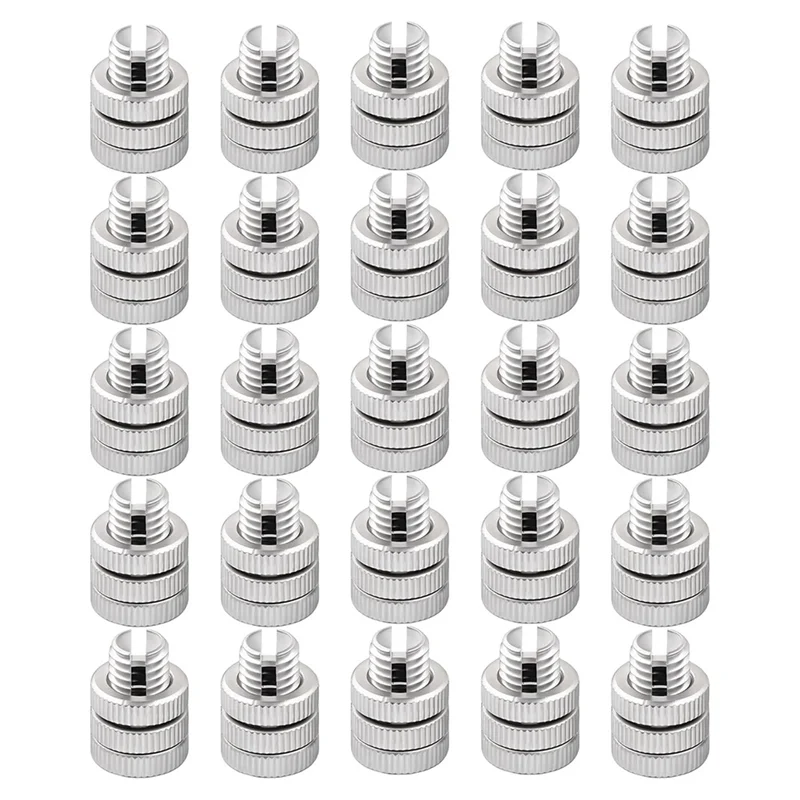 A69E25 Pcs Aluminum Split Bolt Joint Clamp Silver Fence Wire Clamps Heavy Duty Split Bolt Joint Connectors