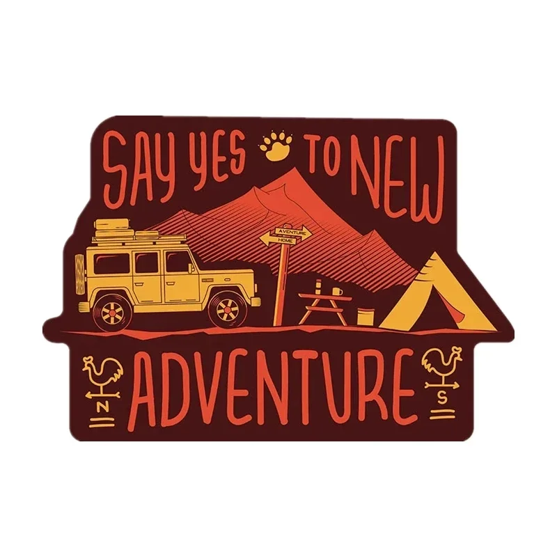 

YUIN креативное приключенческое моделирование индивидуальные наклейки для автомобиля ПВХ модные авто оконный бампер водостойкие самоклеящиеся наклейки