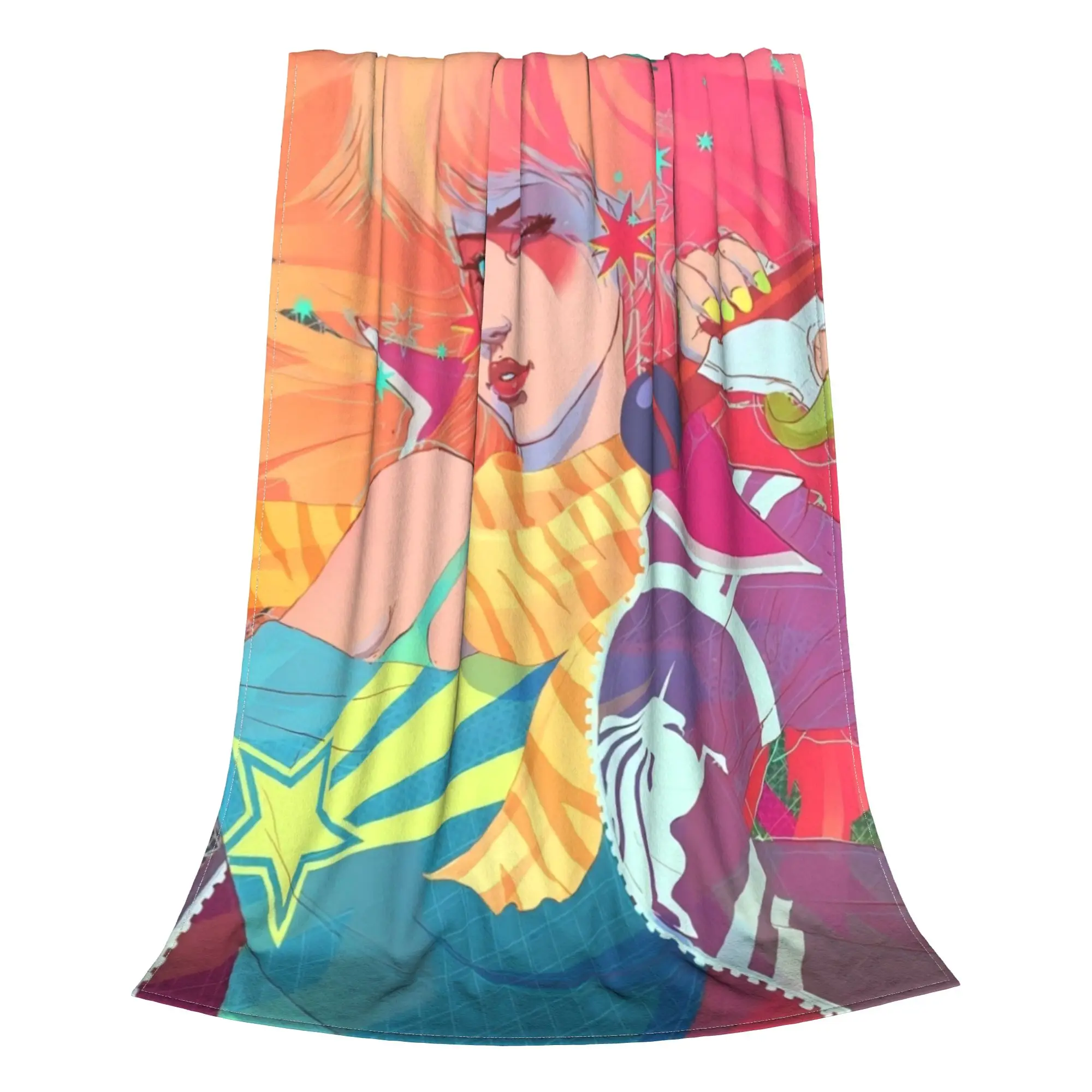  Jem And The Holograms  Jem And The Holograms Blanket All Season Breathable Super Warm Throw Blankets For home Plush Thin Quilt