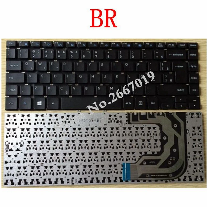 BR/US New laptop keyboard for Samsung 370E4J NP370E4J NP370E4K 370E4K 375E4J -k02 k03 9Z.NAQSN.21C BA59-04012A