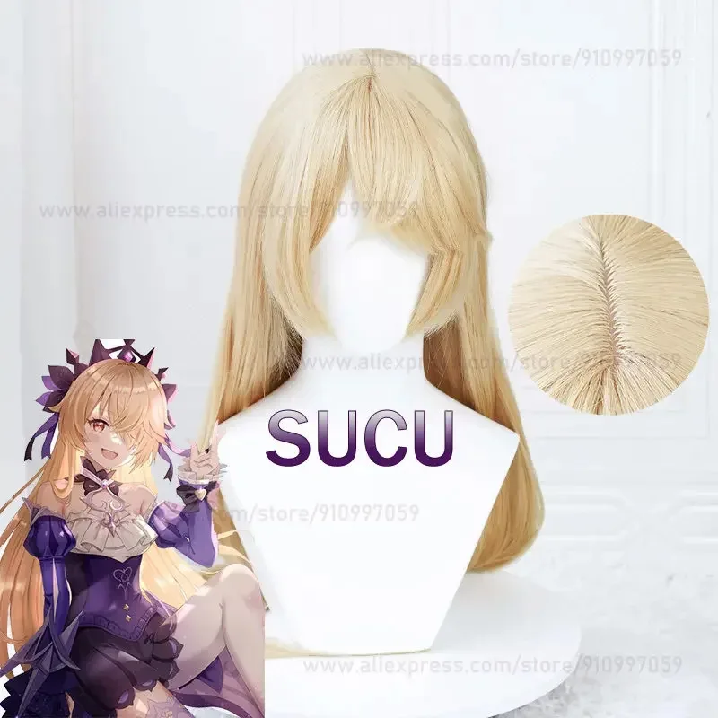 

Fish I Cosplay Wig Game Genshin Impact Wigs 80cm Long Wigs New Version Braided Heat Resistant Synthetic Hair