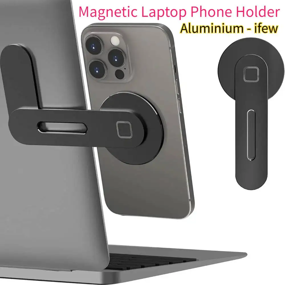 Rotação dobrável magnética suspensão do portátil suporte do telefone magnético auto-adesivo suporte de tela de suspensão do carro ângulo ajustável
