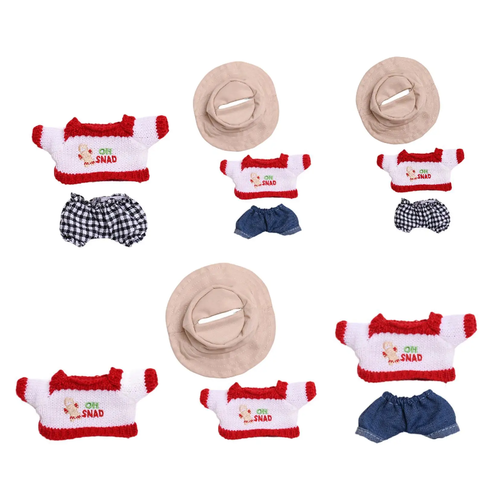 Fashion Dolls Sweater Accessories Costume Handmade Clothing for 15-17cm Dolls Boy Dolls Dress up Girl Dolls Children's Gifts