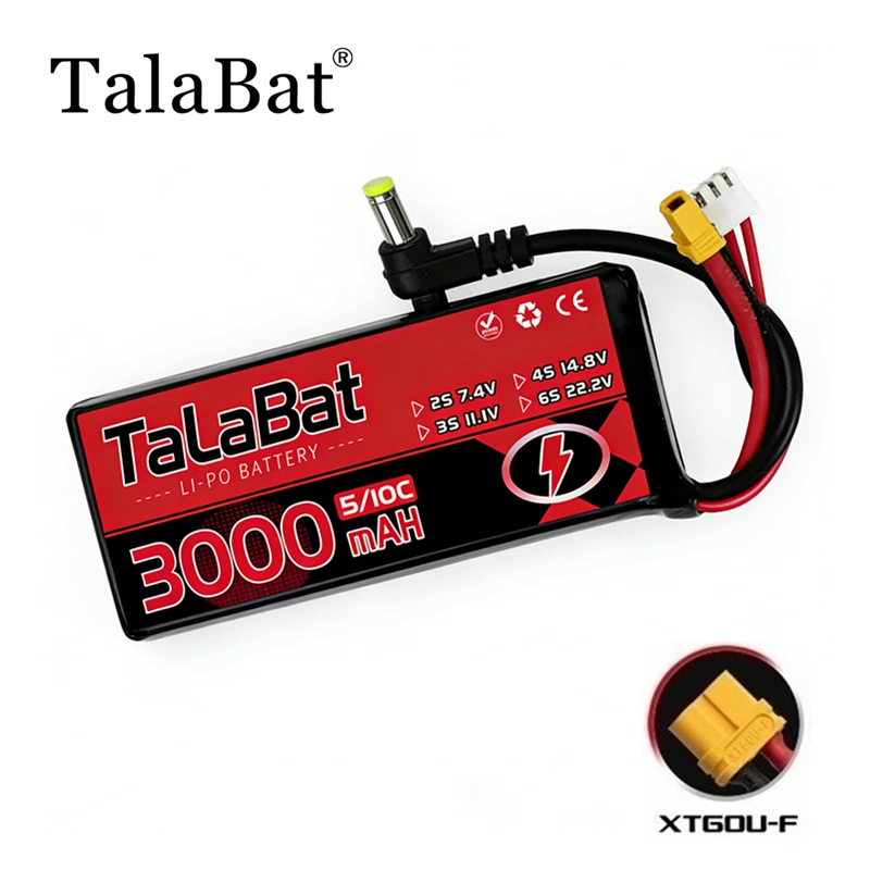 1PCS Original 3000MAH 2S 5C 7.4V Lipo Battery Power Indicator for Fatshark Glasses Dominator Skyzone Aomway FPV Goggles RC Drone